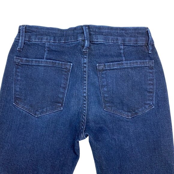 Frame Denim Le Crop Mini Boot Jeans Size 24 London-Los Angeles Dark Wash Women's - Picture 8 of 10